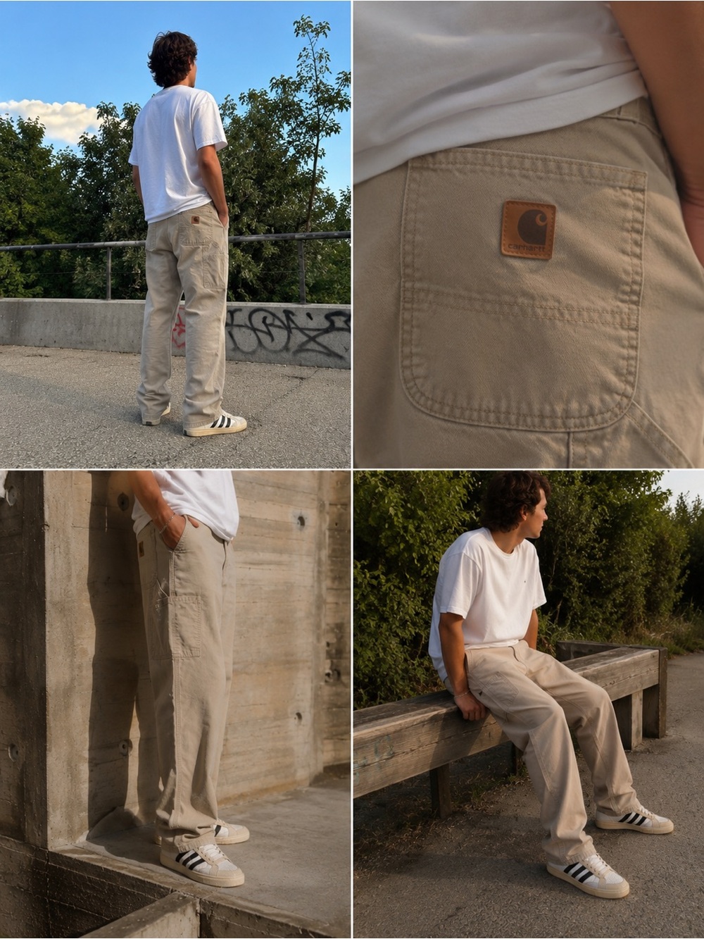 Carhartt Men's Straight-Leg Chinos in Light Khaki